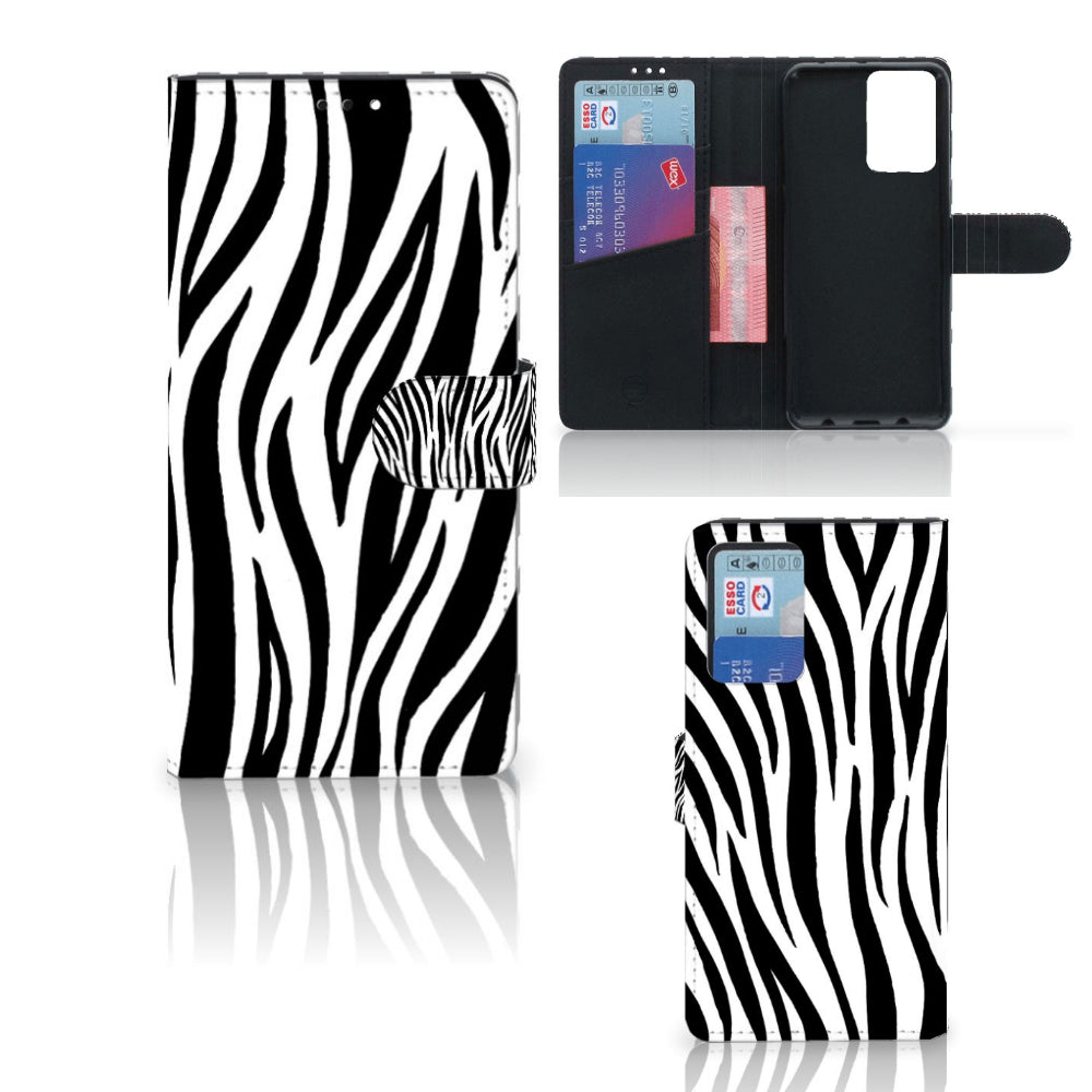 Xiaomi Redmi Note 10 Pro Telefoonhoesje met Pasjes Zebra