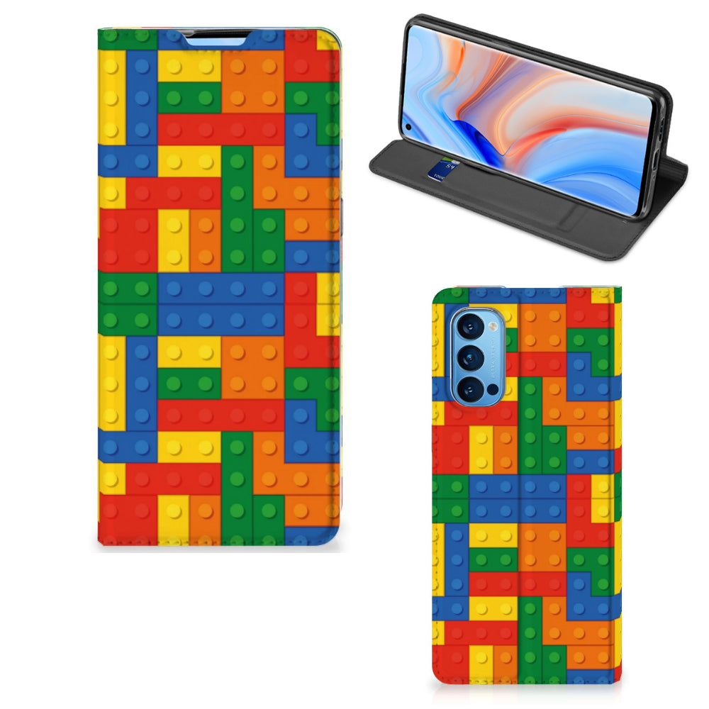 OPPO Reno4 Pro 5G Hoesje met Magneet Blokken