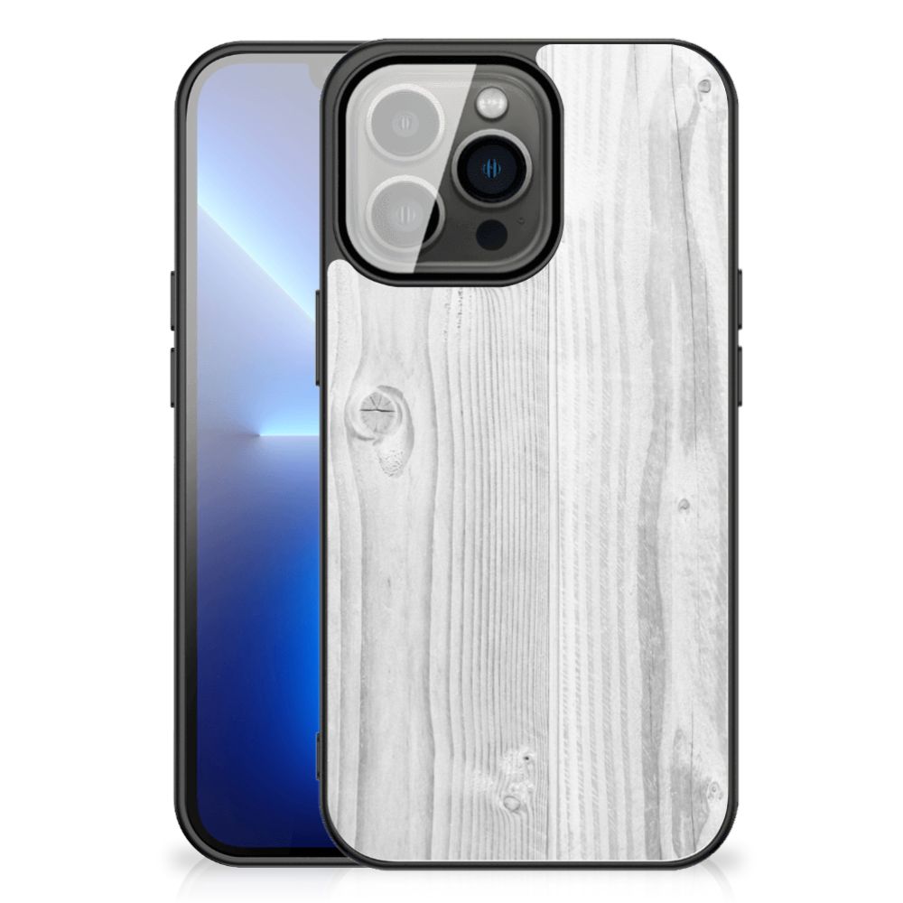 iPhone 13 Pro Max Houten Print Telefoonhoesje White Wood B2C Telecom