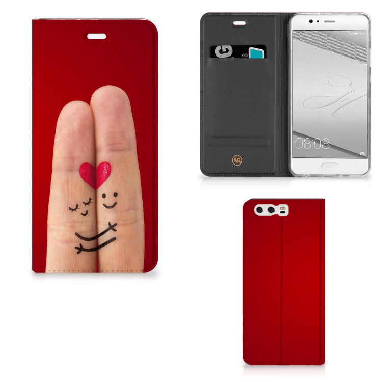Huawei P10 Plus Hippe Standcase Liefde - Origineel Romantisch Cadeau