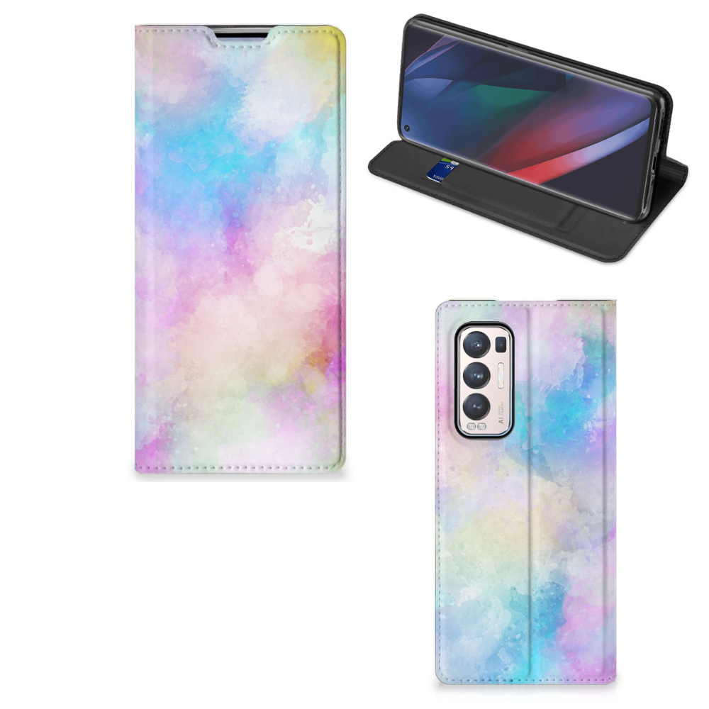 Bookcase OPPO Find X3 Neo Watercolor Light - B2C Telecom