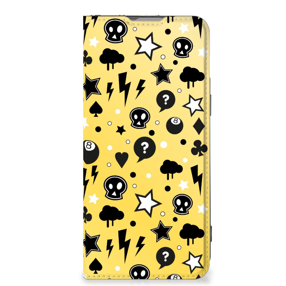 Mobiel BookCase OnePlus Nord 2T Punk Geel - B2C Telecom