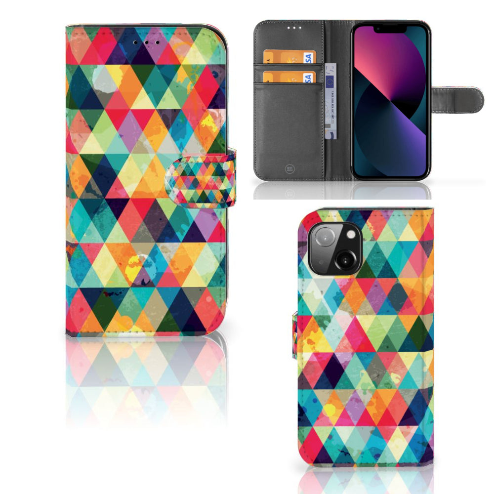 Apple iPhone 13 Telefoon Hoesje Geruit