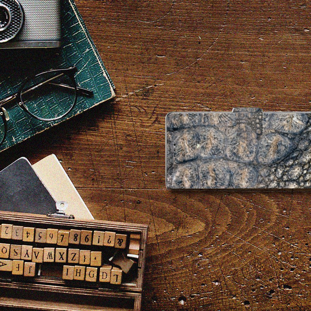 Sony Xperia 10 Telefoonhoesje met Pasjes Krokodillenprint