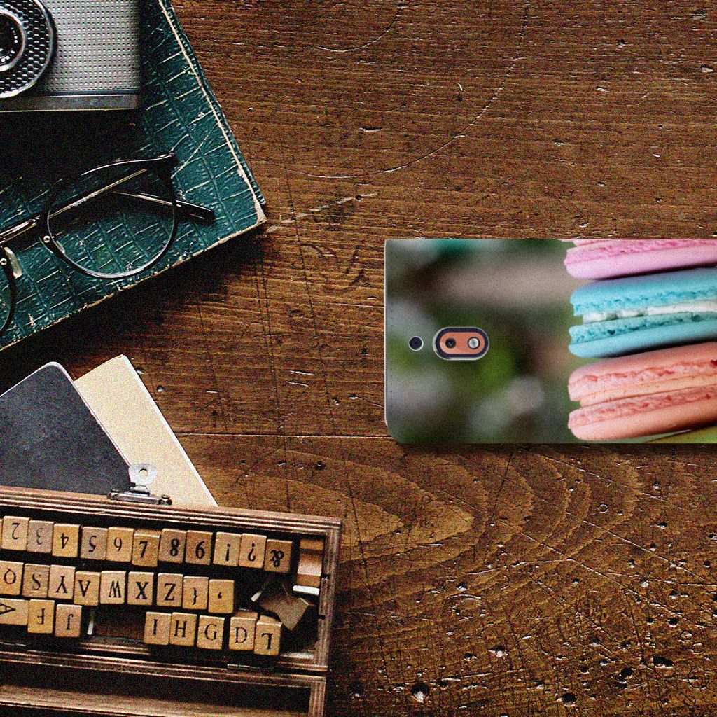 Nokia 2.1 2018 Flip Style Cover Macarons