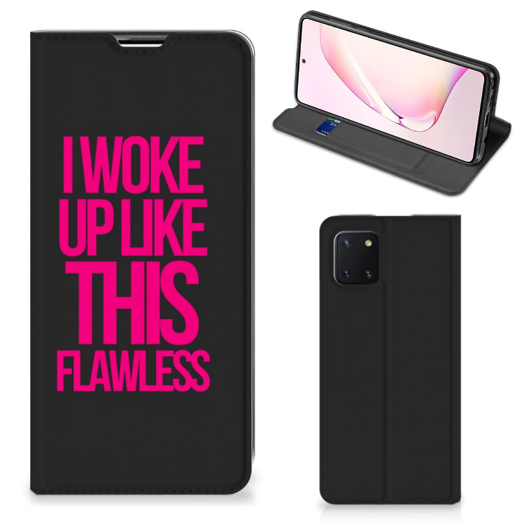 Samsung Galaxy Note 10 Lite Hoesje met tekst Woke Up - Origineel Cadeau Zelf Maken - B2C Telecom