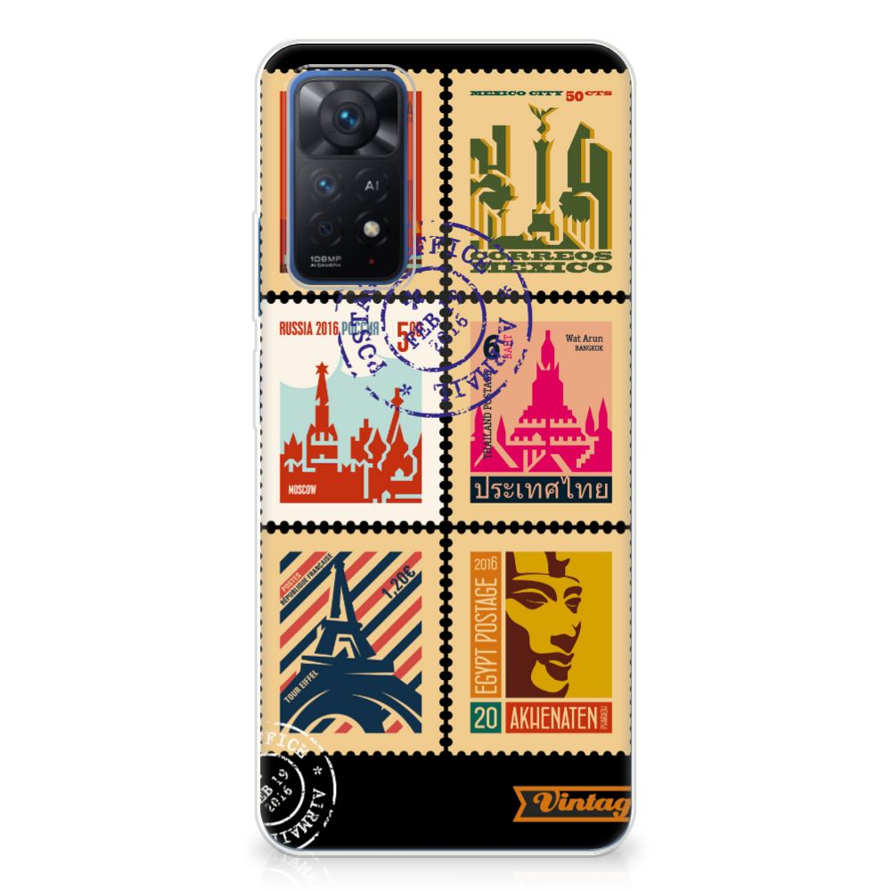 Xiaomi Redmi Note 11 Pro 5G Siliconen Back Cover Postzegels B2C Telecom