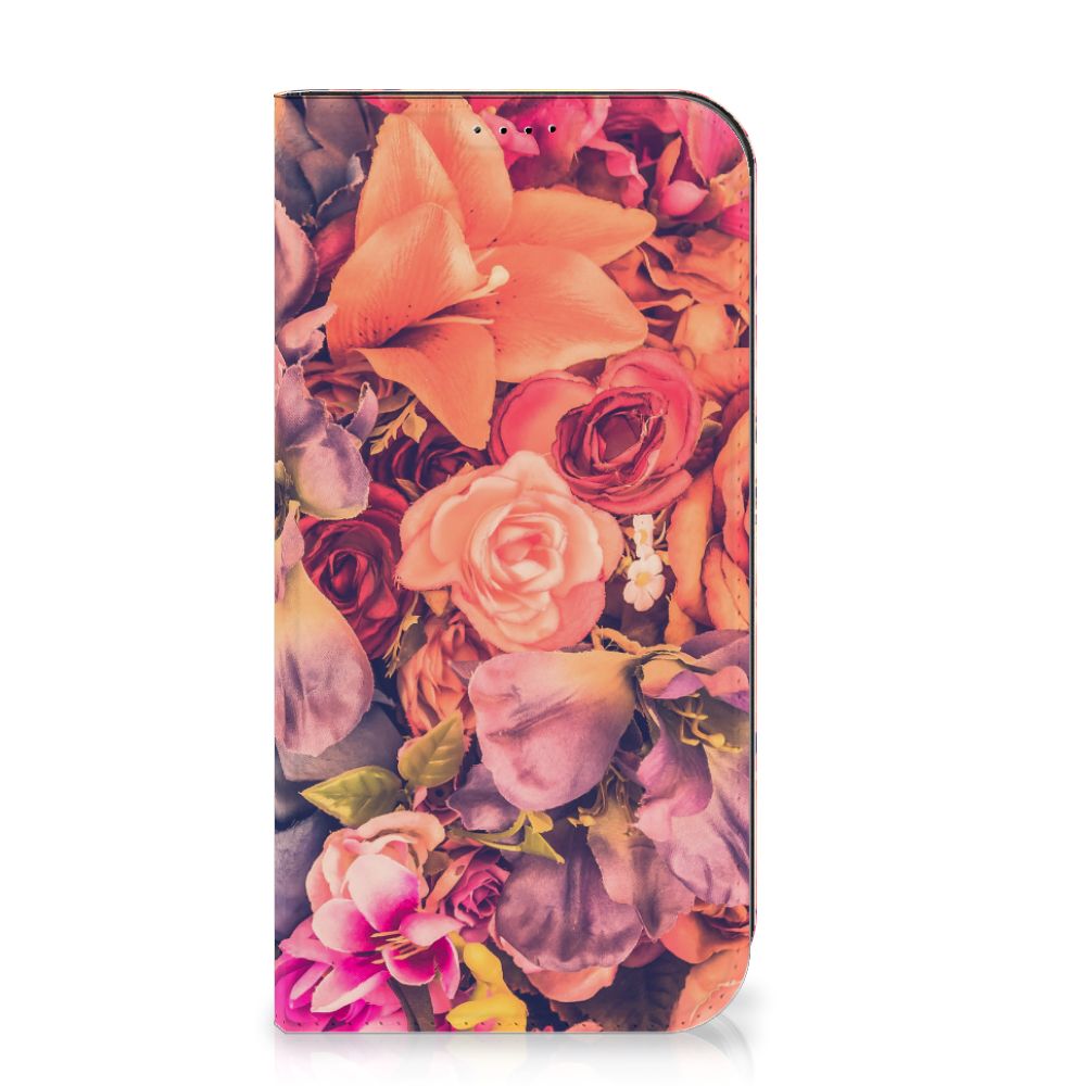 iPhone 15 Pro Max Smart Cover Bosje Bloemen met kleurrijke bloemenprint, vrolijke en sierlijke uitstraling đ¸.
