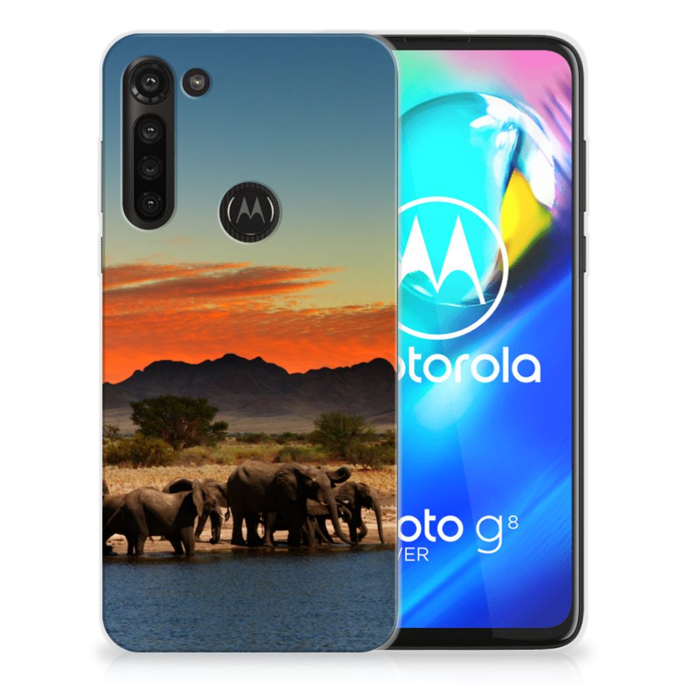 Motorola Moto G8 Power TPU Hoesje Olifanten B2C Telecom