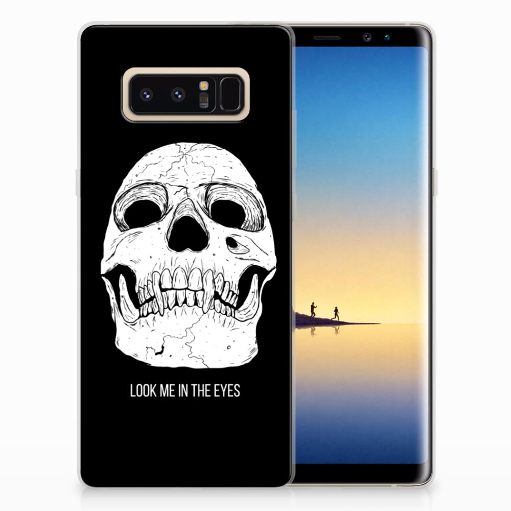 Silicone Back Case Samsung Galaxy Note 8 Skull Eyes