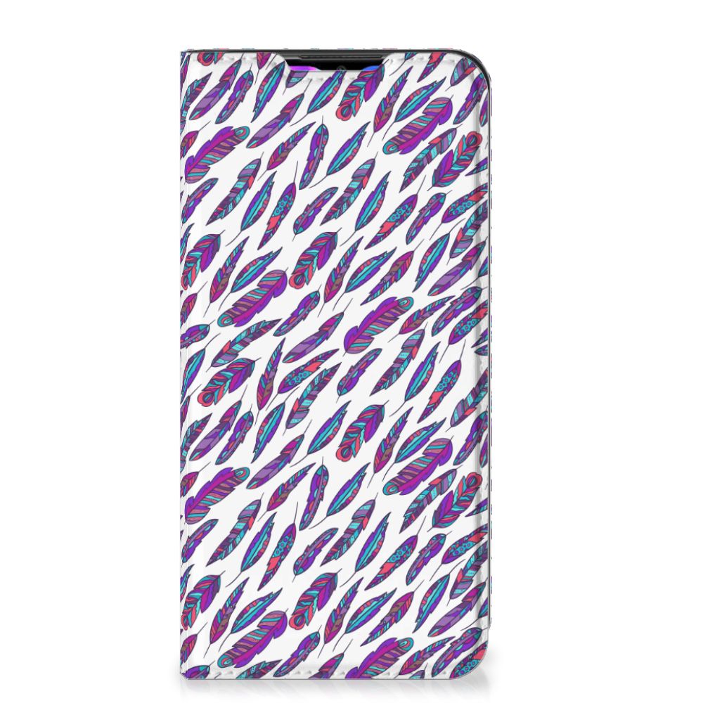 Xiaomi Redmi 9 Hoesje met Magneet Feathers Color - B2C Telecom