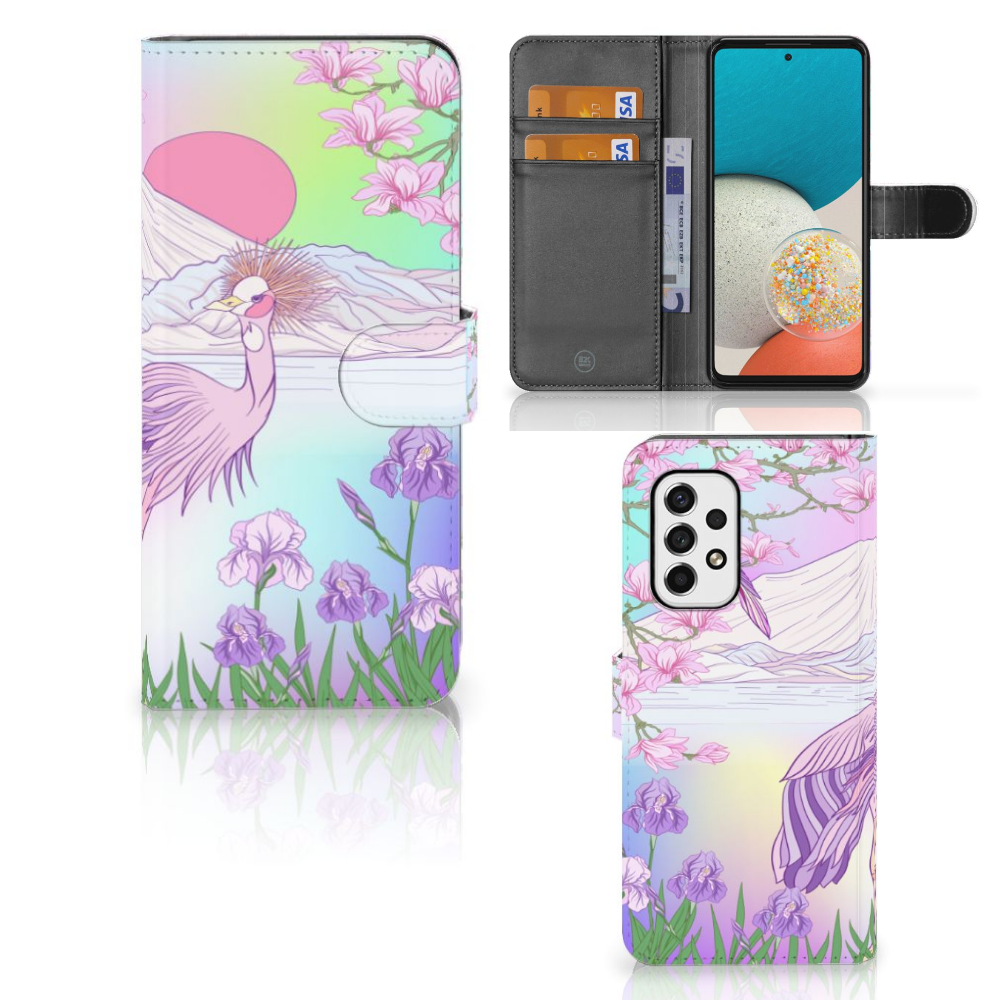 Samsung Galaxy A53 Telefoonhoesje met Pasjes Bird