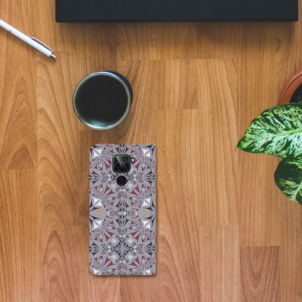 Xiaomi Redmi Note 9 Standcase Flower Tiles - B2C Telecom