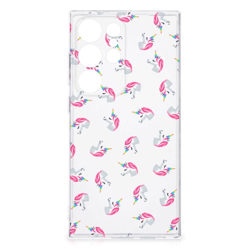 TPU bumper voor Samsung Galaxy S24 Ultra Unicorns