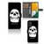 Telefoonhoesje met Naam Samsung Galaxy A14 5G Skull Eyes met skull design en vakjes voor pasjes.