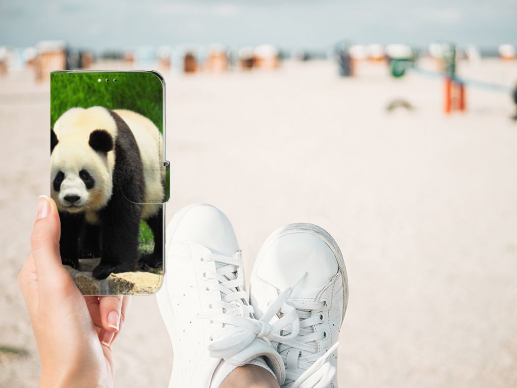 Motorola Moto G7 | G7 Plus Telefoonhoesje met Pasjes Panda