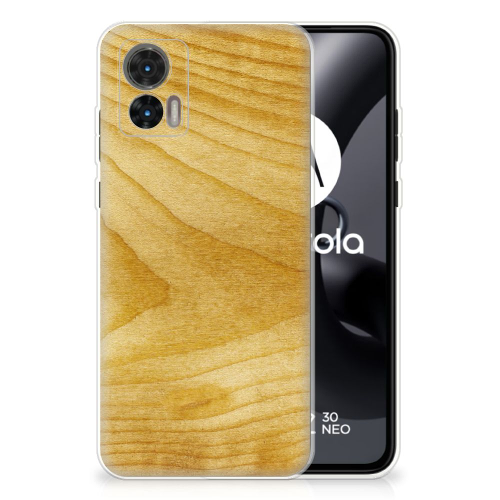 Motorola Edge 30 Neo Bumper Hoesje Licht Hout B2C Telecom