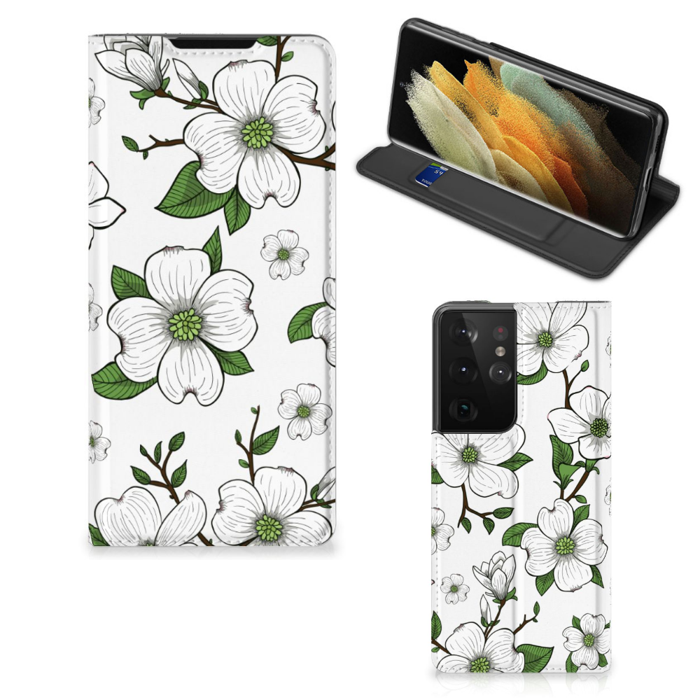 Samsung Galaxy S21 Ultra Smart Cover Dogwood Flowers - B2C Telecom