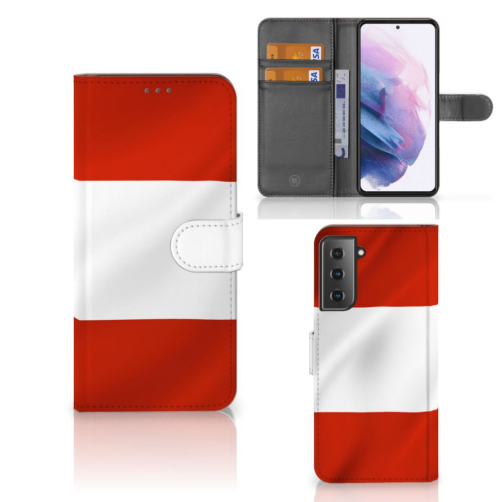 Samsung Galaxy S21 Plus Bookstyle Case Oostenrijk