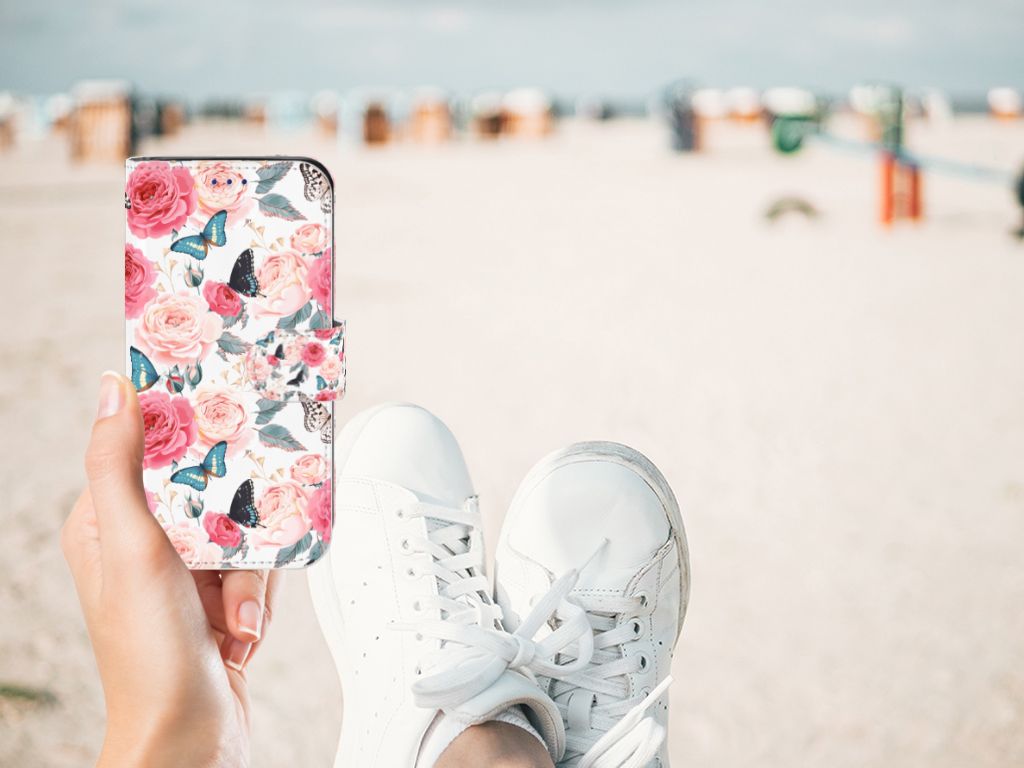 Samsung Galaxy S10e Hoesje Butterfly Roses