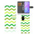 Samsung Galaxy S20 Telefoon Hoesje Zigzag Groen