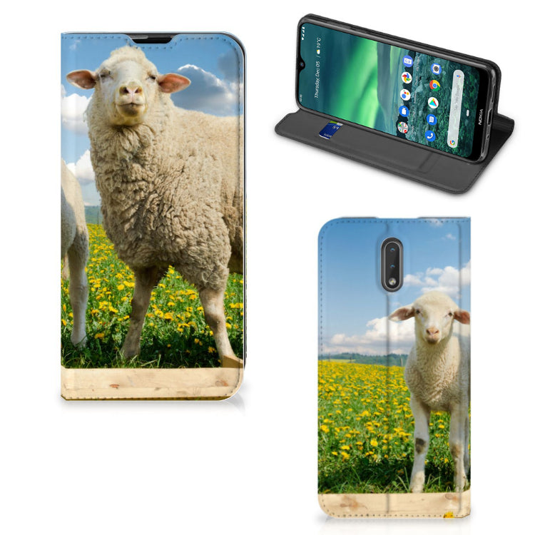 Nokia 2.3 Hoesje maken Schaap en Lammetje