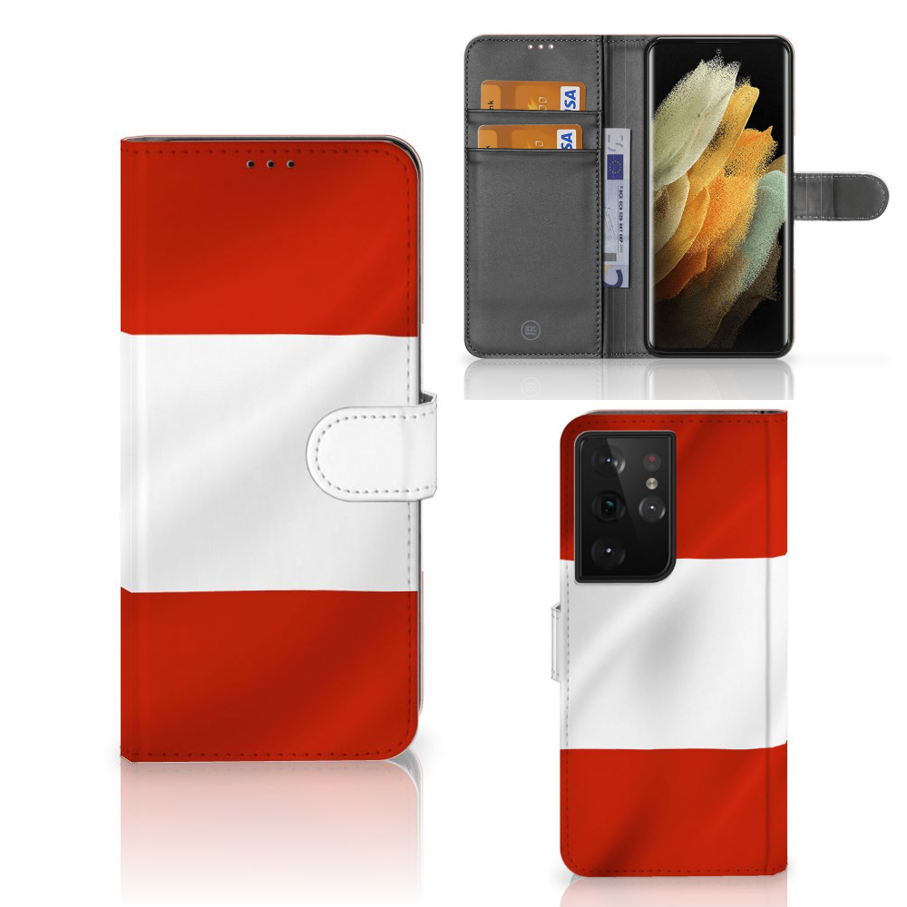 Samsung Galaxy S21 Ultra Bookstyle Case Oostenrijk