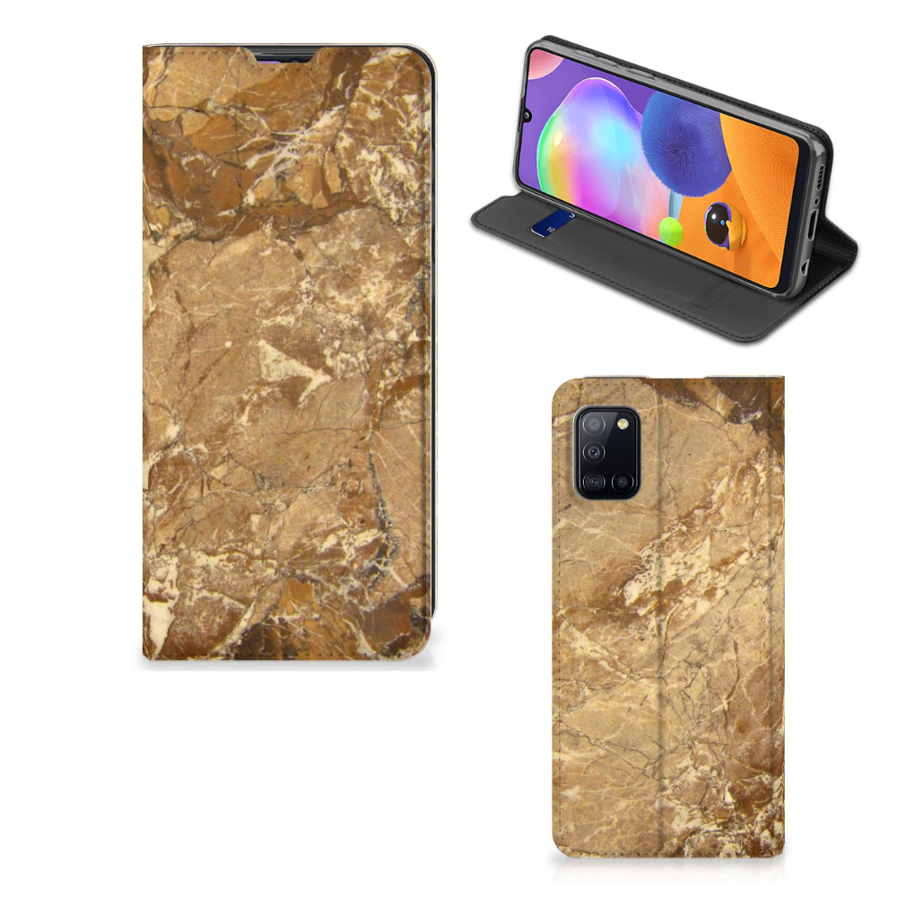Samsung Galaxy A31 Standcase Marmer Creme - B2C Telecom