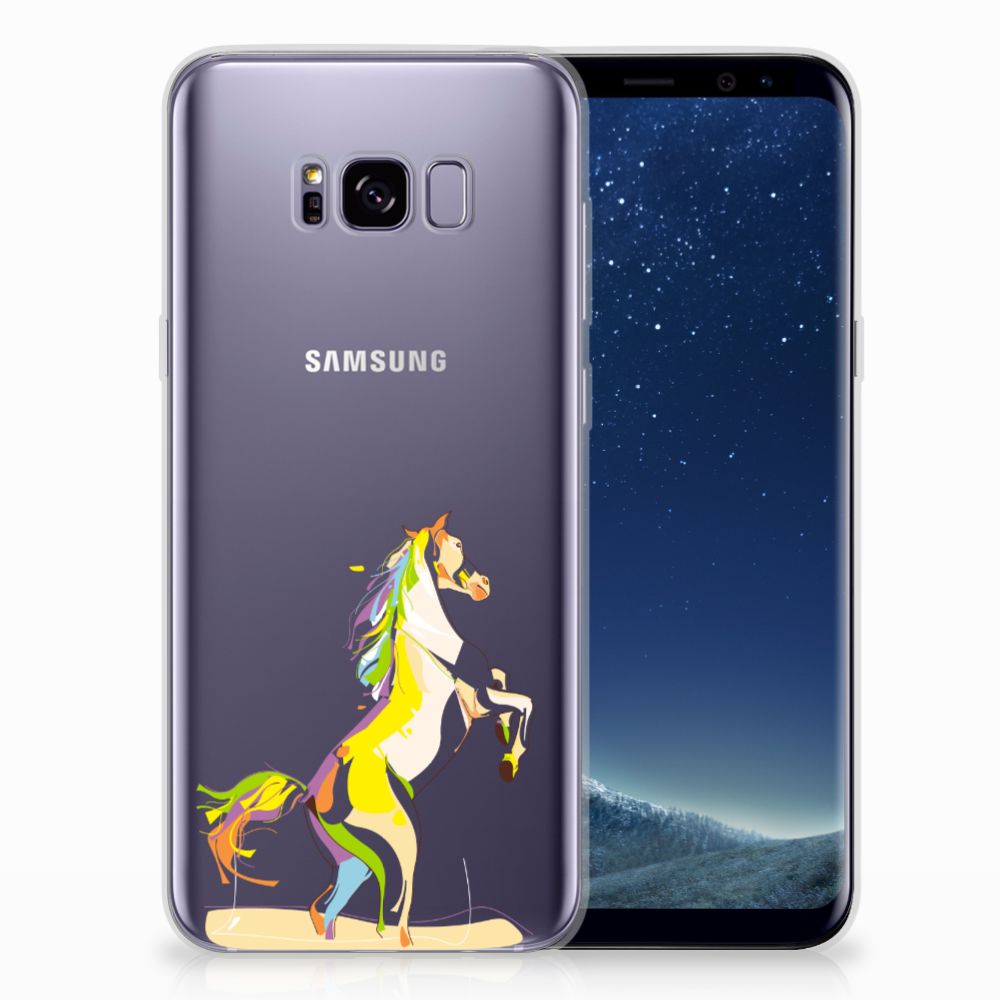 Samsung Galaxy S8 Plus Telefoonhoesje met Naam Horse Color