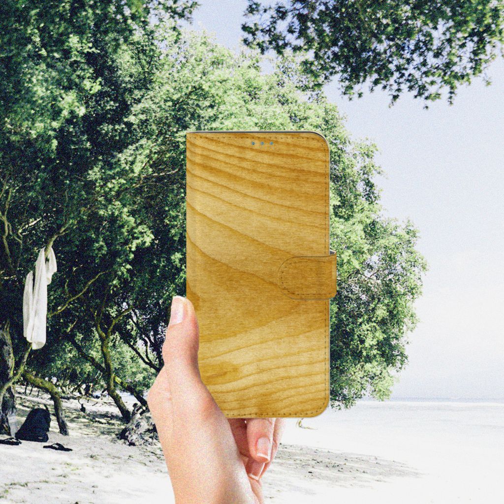 Nokia X10 | Nokia X20 Book Style Case Licht Hout