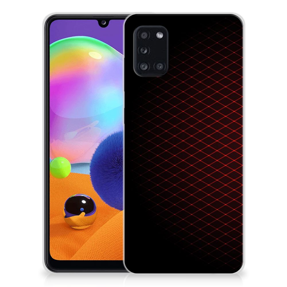 Samsung Galaxy A31 TPU bumper Geruit Rood B2C Telecom
