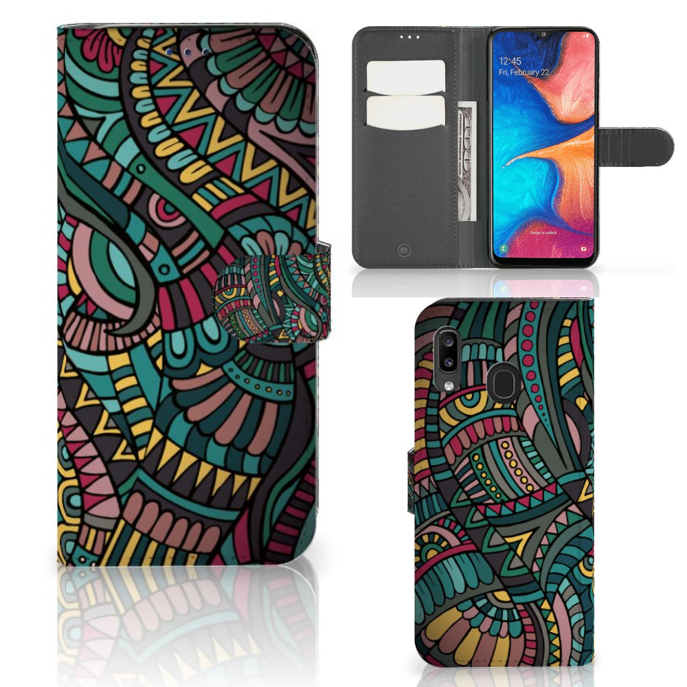 Samsung Galaxy A30 Telefoon Hoesje Aztec