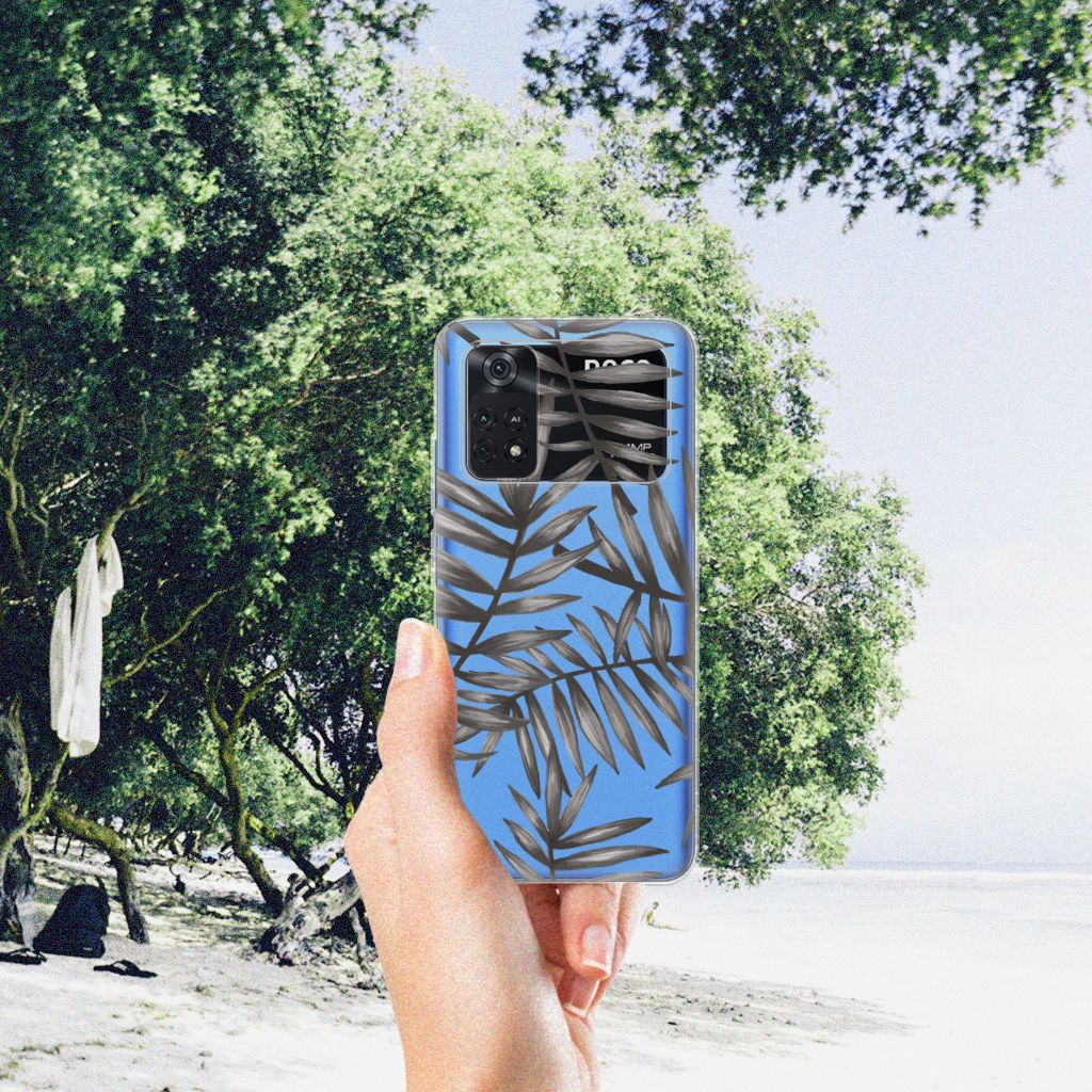 Xiaomi Poco M4 Pro 4G TPU Case Leaves Grey B2C Telecom