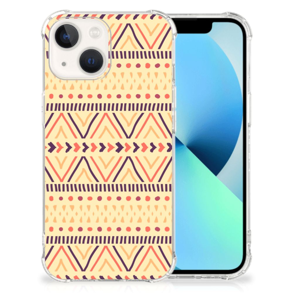 iPhone 13 Doorzichtige Silicone Hoesje Aztec Yellow B2C Telecom