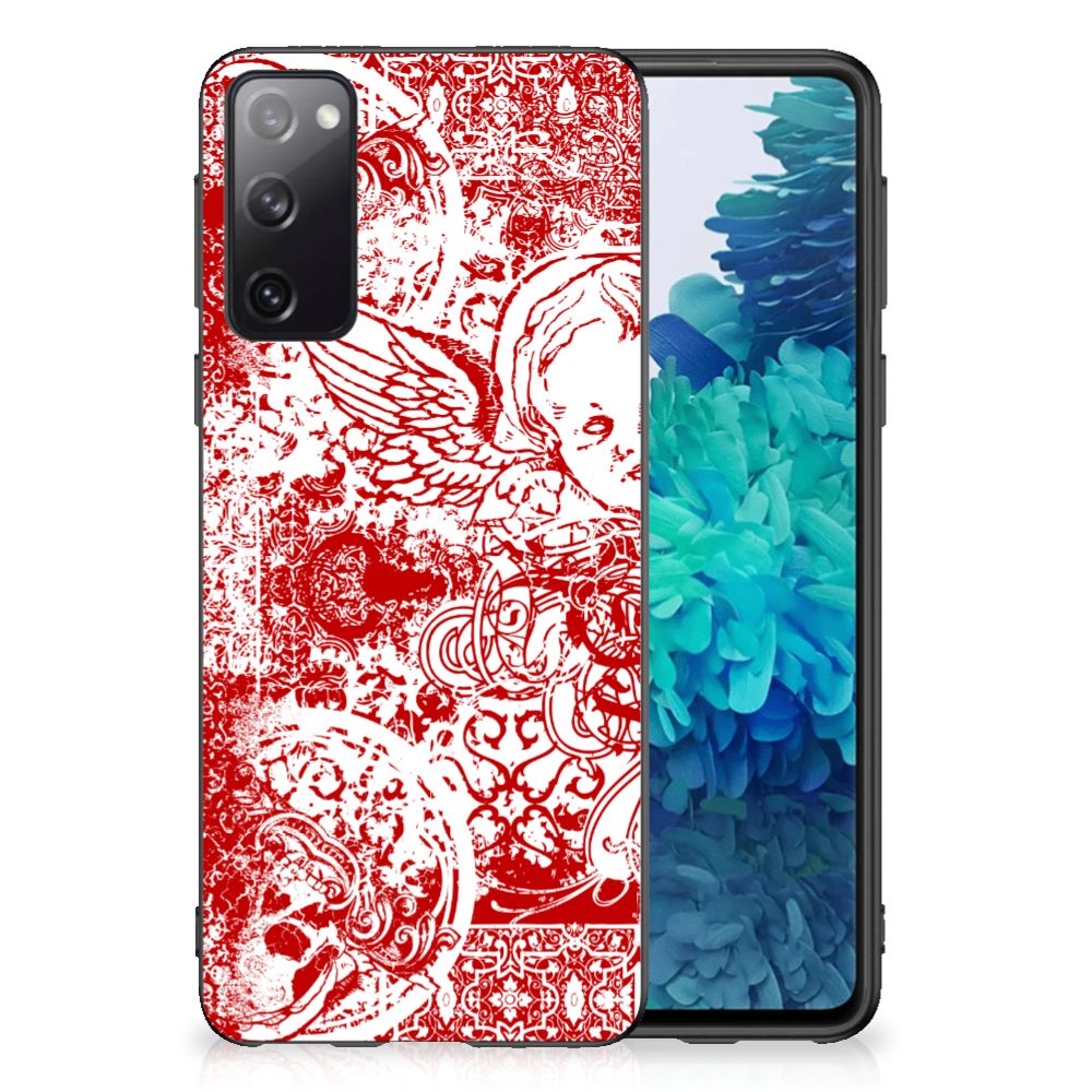 Mobiel Case Samsung Galaxy S20 Angel Skull Rood