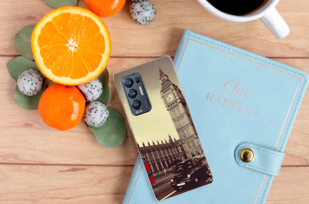 OPPO Find X3 Neo Siliconen Back Cover Londen B2C Telecom