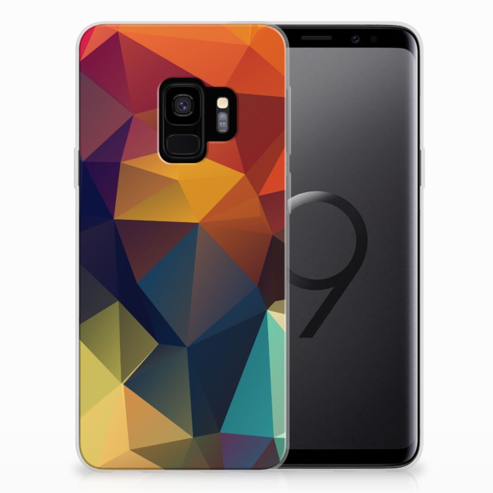 Samsung Galaxy S9 TPU Hoesje Polygon Color