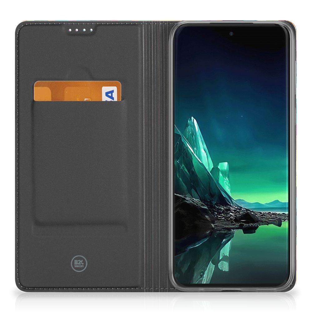 Motorola Edge 40 Neo Hoesje met Magneet Geruit