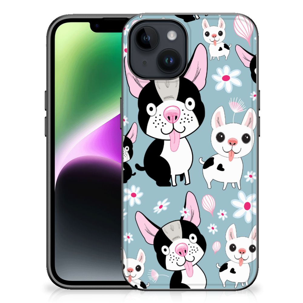 iPhone 15 Dierenprint Telefoonhoesje Hondjes