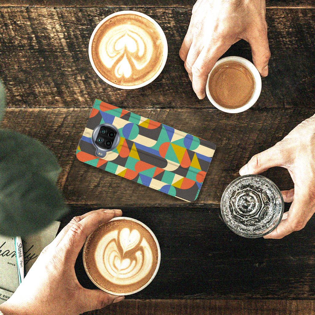 Xiaomi Mi 10T Lite Hoesje met Magneet Funky Retro - B2C Telecom