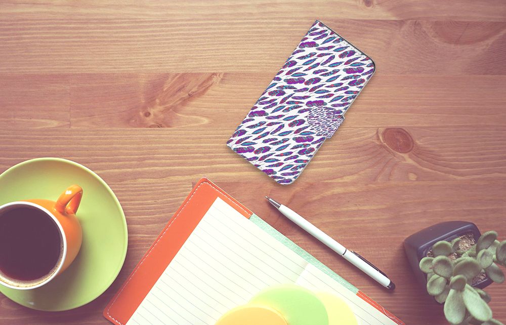 Samsung Galaxy A31 Telefoon Hoesje Feathers Color