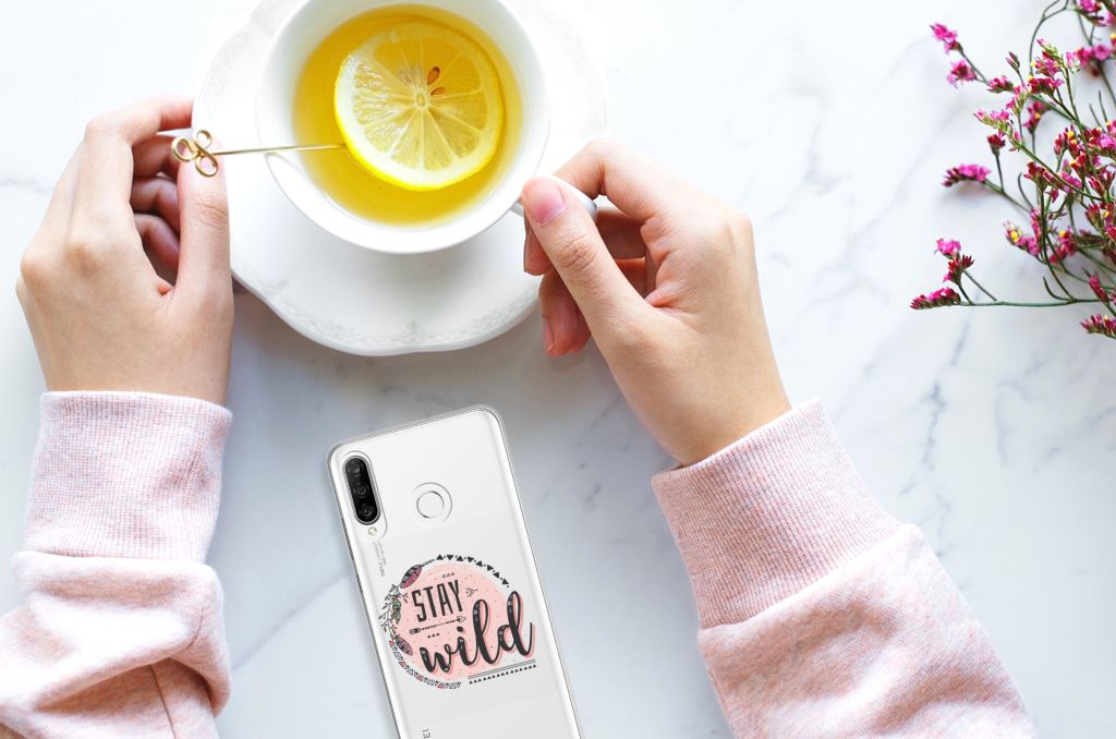 Huawei P30 Lite Telefoonhoesje met Naam Boho Stay Wild