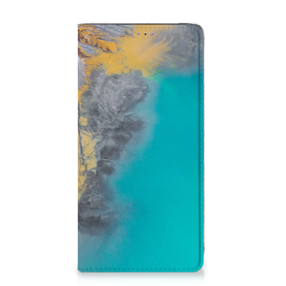 Samsung Galaxy A51 Standcase Marble Blue Gold - B2C Telecom