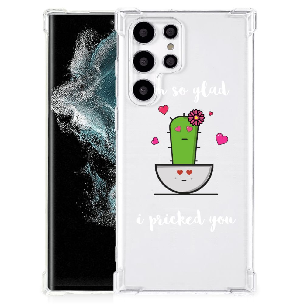 Samsung Galaxy S22 Ultra Stevig Bumper Hoesje Cactus Glad B2C Telecom