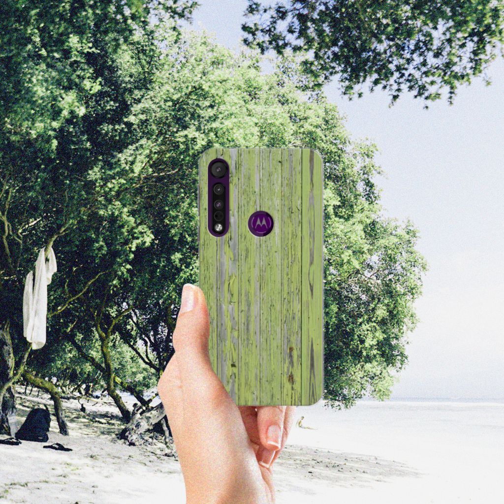 Motorola One Macro Bumper Hoesje Green Wood B2C Telecom