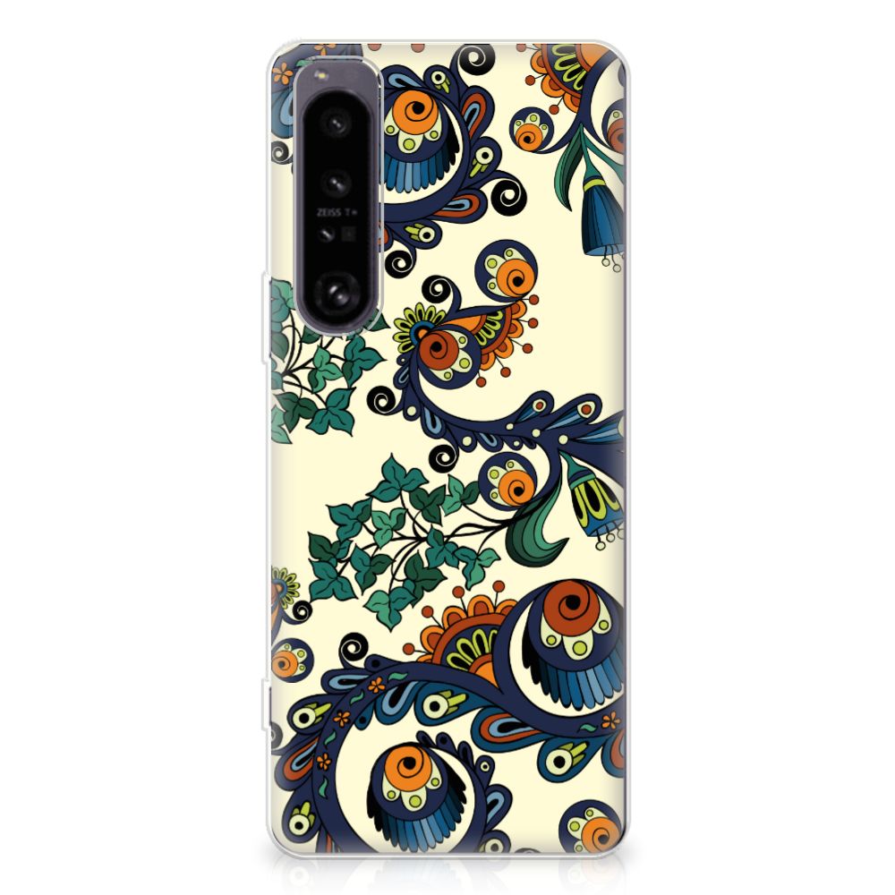 Siliconen Hoesje Sony Xperia 1 IV Barok Flower B2C Telecom