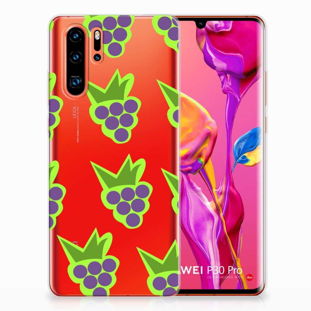 Huawei P30 Pro Siliconen Case Druiven