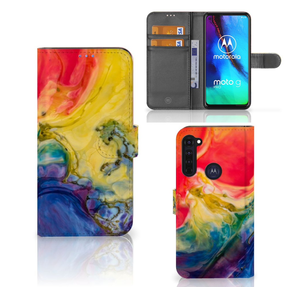 Hoesje Motorola Moto G Pro Watercolor Dark