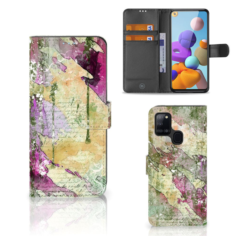 Hoesje Samsung Galaxy A21s Letter Painting