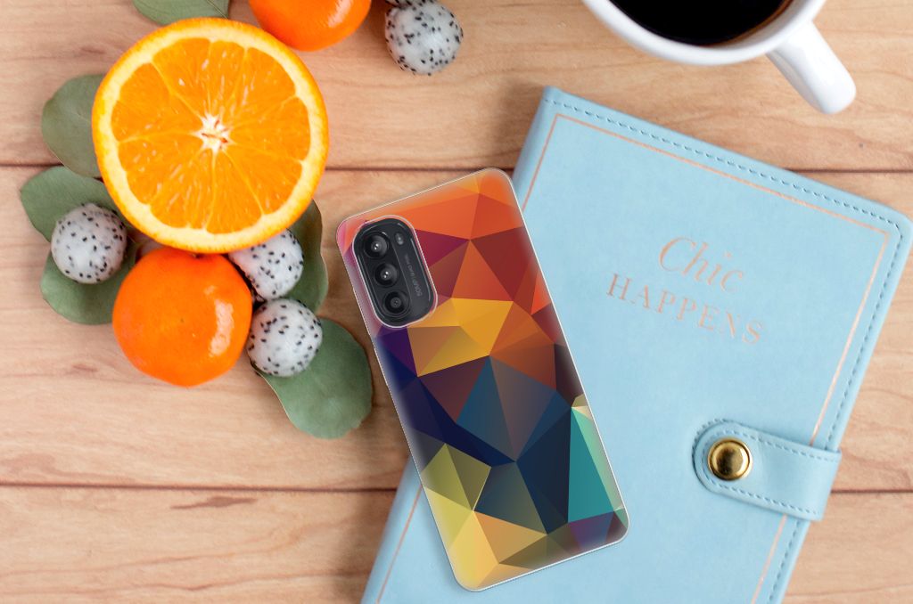 Motorola Moto G52/G82 TPU Hoesje Polygon Color B2C Telecom
